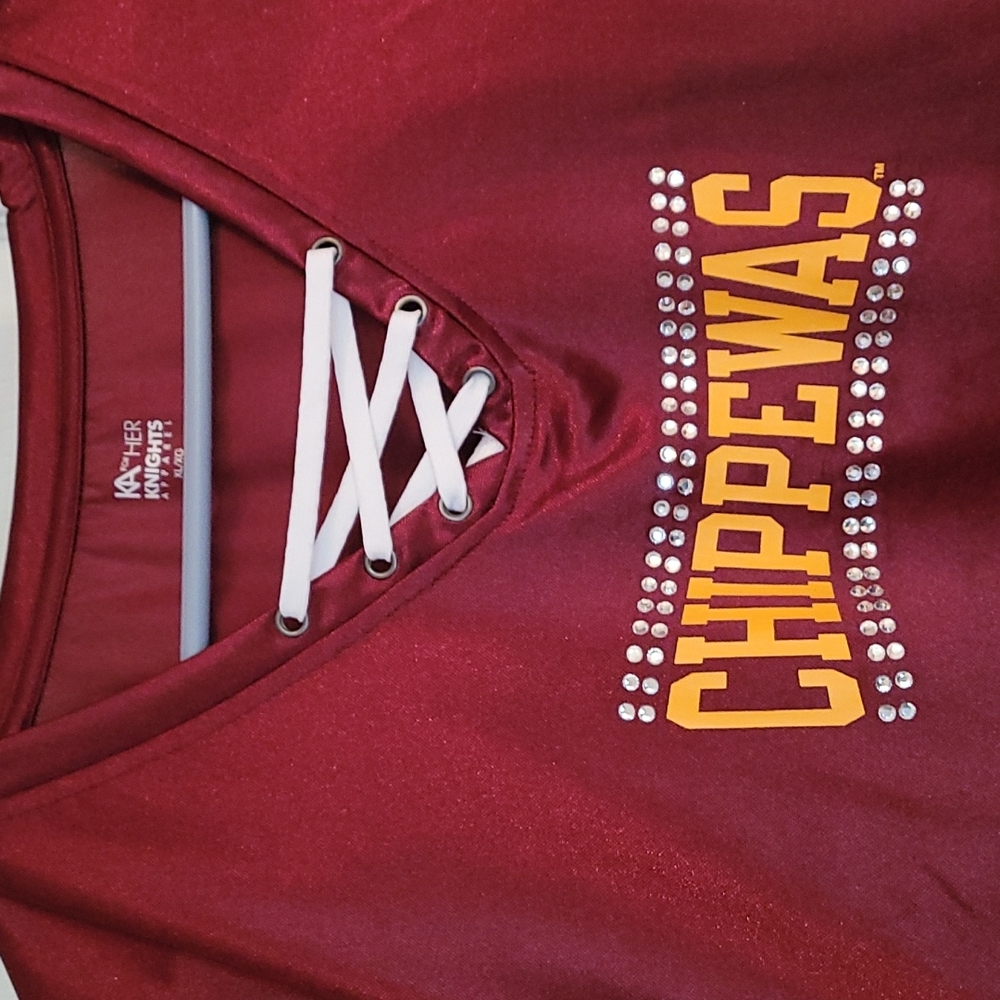 Central Michigan University V-neck Top X-Large - Picture 2 of 9